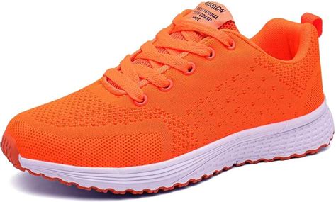 orange tennis shoes womens|bright orange sneakers women's.